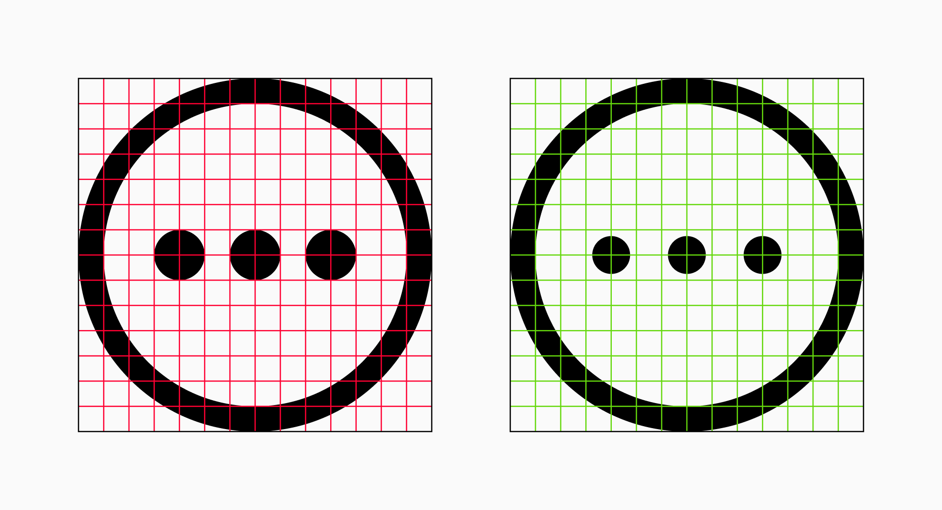 Create consistent, harmonious icons with Grids and Key Shapes