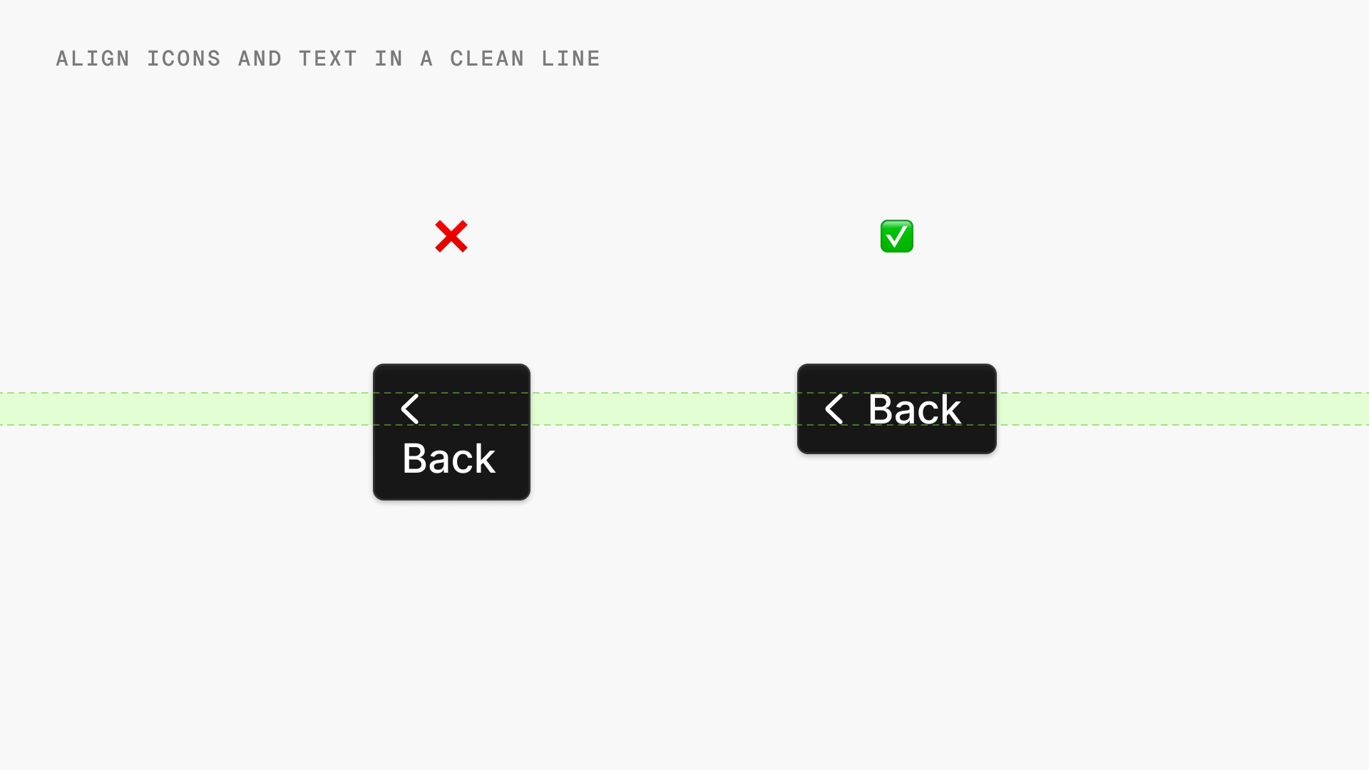 Mastering icons use in user interface